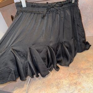 Silky Black Women's Skirt